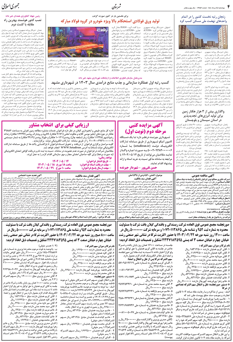واگذاري بيش از 3 هزار هکتار زمين براي توليد انرژي‌هاي تجديدپذير در استان سيستان و بلوچستان